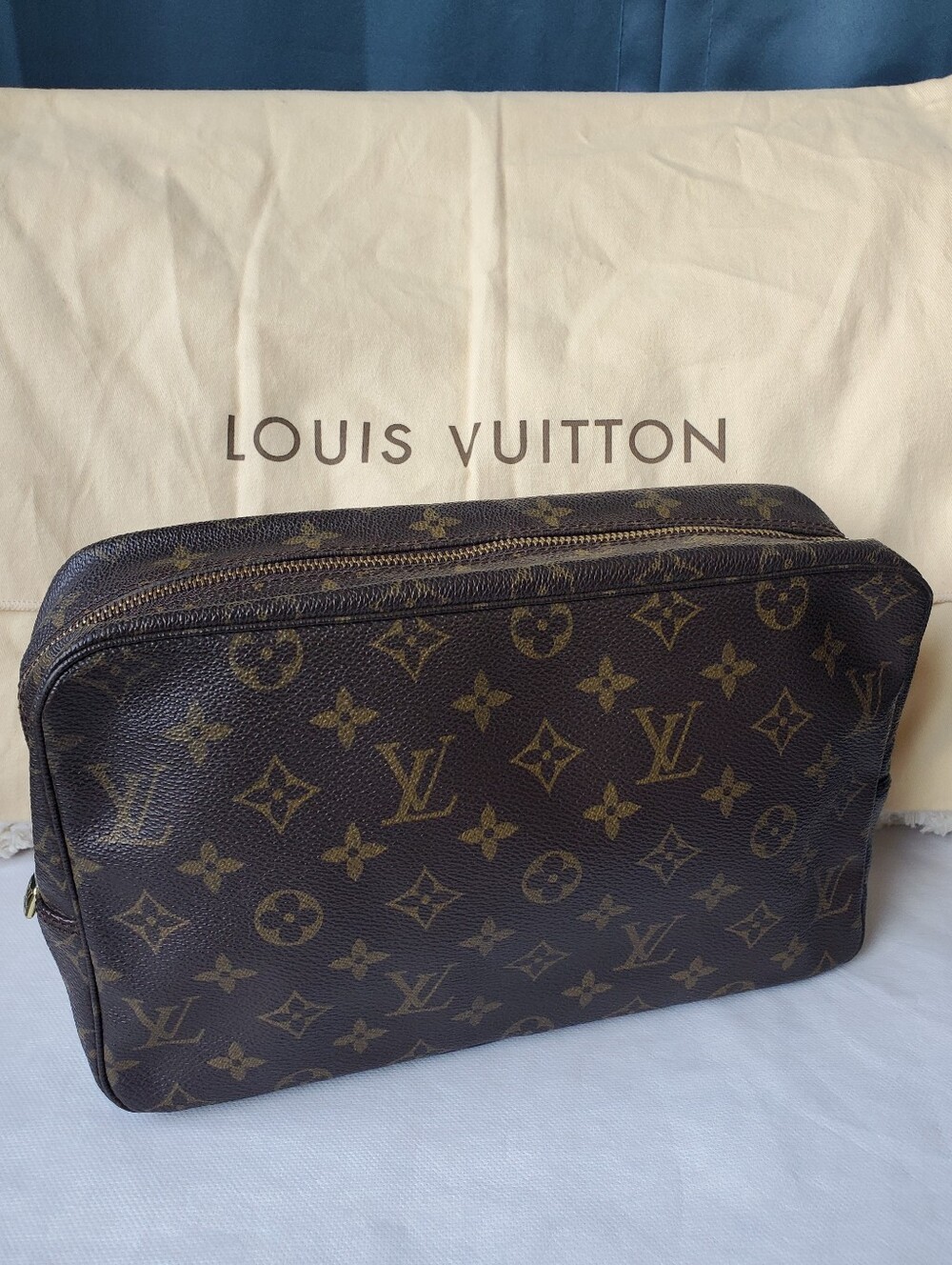 Louis Vuitton Monogram Bag - Dark Brown with Gold Motif - Picture 2 of 16